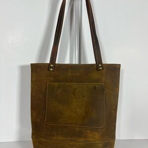Brown Leather Tote Bag